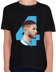 printfashion Sergio Ramos - Gyerek póló - Fekete (1690755)