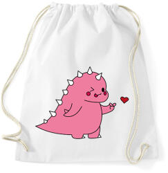 printfashion DIno love - lány - Sportzsák, Tornazsák - Fehér (15583615)
