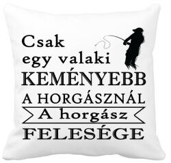 printfashion A horgász és a felesége - Párnahuzat, Díszpárnahuzat - Fehér (4816529)