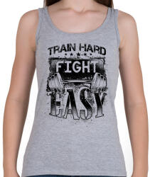 printfashion Eddz keményen, harcolj könnyedén! - Női atléta - Sport szürke (1063775)