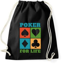 printfashion Poker - Sportzsák, Tornazsák - Fekete (15555033)