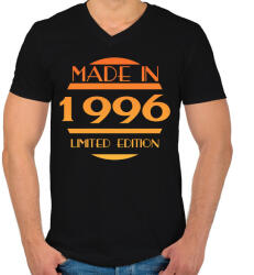 printfashion 1996 - Férfi V-nyakú póló - Fekete (12783880)