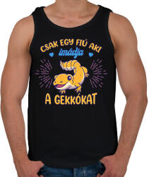 printfashion Egy fiú - Gekkó - Férfi atléta - Fekete (10782182)