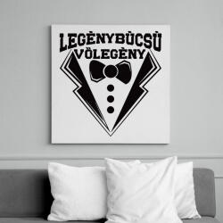 printfashion Legénybúcsú vőlegény - Vászonkép - Fehér (7611993)
