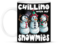 printfashion Chillin with snowmiees - Bögre - Fekete (1983123)