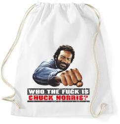 printfashion Ki az a Chuch Norris? - Sportzsák, Tornazsák - Fehér (4855770)