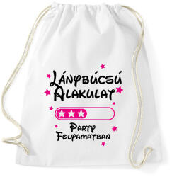 printfashion Lánybúcsú alakulat Party folyamatban - Sportzsák, Tornazsák - Fehér (16488244)