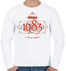 printfashion since-1983-red-black - Férfi pulóver - Fehér (530586)