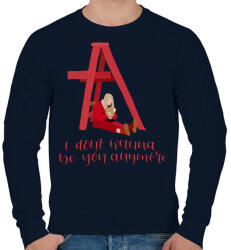 printfashion I don't wanna be you - Férfi pulóver - Sötétkék (2481557)