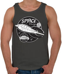 printfashion Sci-fi jelvény - Férfi atléta - Sötétszürke (65065)