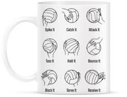 printfashion Röplabda gyorstalpaló - Bögre - Fehér (14004504)