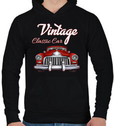 printfashion Classic car - Férfi kapucnis pulóver - Fekete (4236602)
