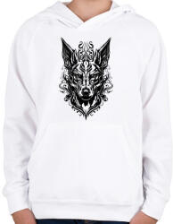 printfashion angry cerberus - Gyerek kapucnis pulóver - Fehér (15191946)