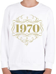 printfashion 1970 - Gyerek pulóver - Fehér (4454128)