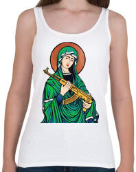 printfashion Fegyveres prédikátor - Női atléta - Fehér (2414534)