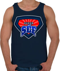 printfashion SUPERSÉF - Férfi atléta - Sötétkék (11486932)