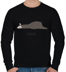 printfashion Drama - Férfi pulóver - Fekete (14682947)