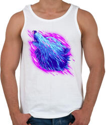 printfashion Neon farkas - Férfi atléta - Fehér (11904263)