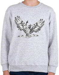 printfashion Zyzz Angel - Gyerek pulóver - Sport szürke (1584204)