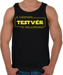 printfashion A legjobb testvér a galaxisban - Férfi atléta - Fekete (1002182)