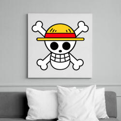 printfashion One piece - Logo - Vászonkép - Fehér (6637316)