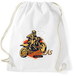 printfashion Motorozás az életem - Sportzsák, Tornazsák - Fehér (6365418)
