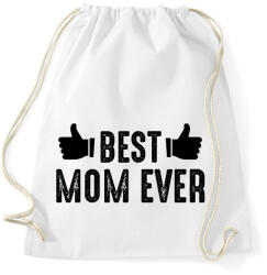 printfashion BEST MOM EVER-01 - Sportzsák, Tornazsák - Fehér (2813468)