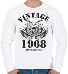 printfashion 1968 - Férfi pulóver - Fehér (6213102)