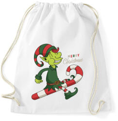printfashion Karácsonyi manó - Sportzsák, Tornazsák - Fehér (5640456)