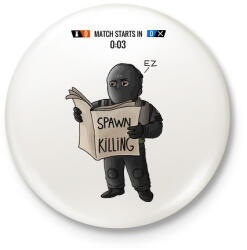printfashion Spawn Killing - Kitűző, hűtőmágnes - Fehér (3079288)