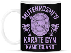 printfashion Zseniális teknős karate suli - Bögre - Fekete (794567)