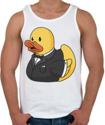 printfashion Gumikacsa vőlegény - Férfi atléta - Fehér (13272505)