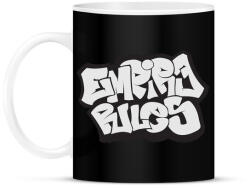 printfashion Empire Rules - Bögre - Fekete (855253)
