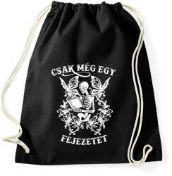 printfashion Csak még egy fejezetet! - Sportzsák, Tornazsák - Fekete (16313279)