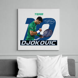 printfashion Team Djokovic - Vászonkép - Fehér (12287662)