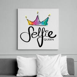printfashion Szelfi királynő - Vászonkép - Fehér (6624542)