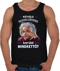 printfashion Kerüld mindkettőt! - Férfi atléta - Fekete (14823036)