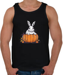 printfashion Nyuszi tökben - Férfi atléta - Fekete (14530904)