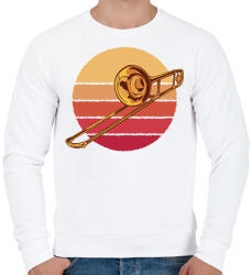 printfashion Trombita - Férfi pulóver - Fehér (14098941)