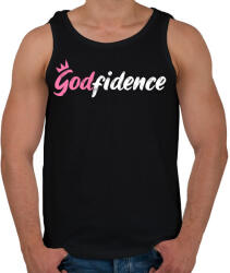 printfashion Godfidence - Férfi atléta - Fekete (2489166)