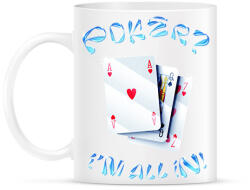 printfashion Póker - Bögre - Fehér (6104557)