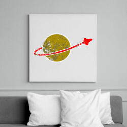 printfashion Green planet - Vászonkép - Fehér (6628558)