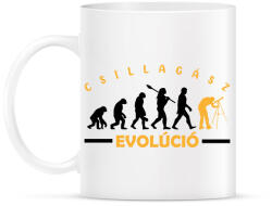 printfashion Csillagász evulóció - Bögre - Fehér (9730277)