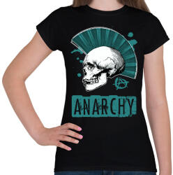 printfashion anarchy blue - Női póló - Fekete (15929847)
