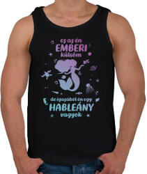 printfashion Hableány vagyok - Férfi atléta - Fekete (13858157)