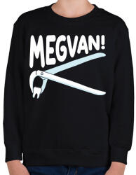 printfashion Megvan! - Gyerek pulóver - Fekete (10351529)