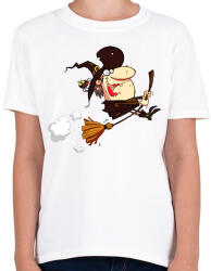 printfashion Witch - Gyerek póló - Fehér (1860714)
