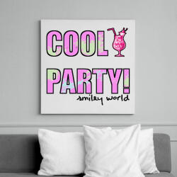 printfashion COOL PARTY - Vászonkép - Fehér (6630726)