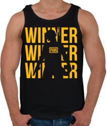 printfashion PUBG Winner - Férfi atléta - Fekete (5381955)
