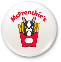 printfashion mcfrenchie - Kitűző, hűtőmágnes - Fehér (10883296)